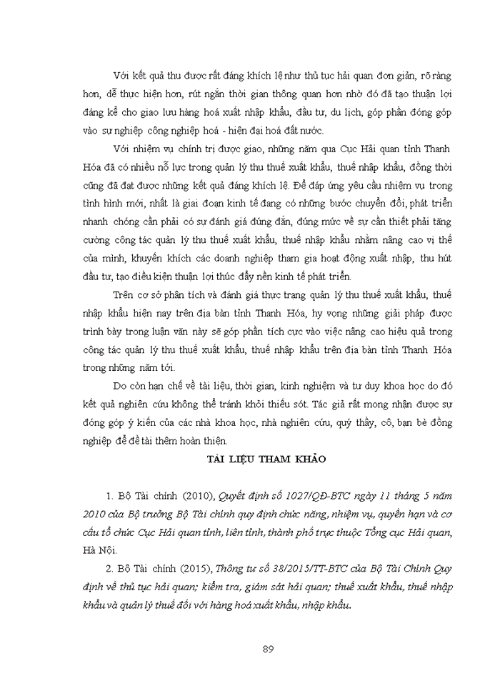 image for page Nâng cao hiệu quả trong công tác quản lý thu thuế xuất khẩu, thuế nhập khẩu tại cục hải quan tỉnh thanh hóa 2018