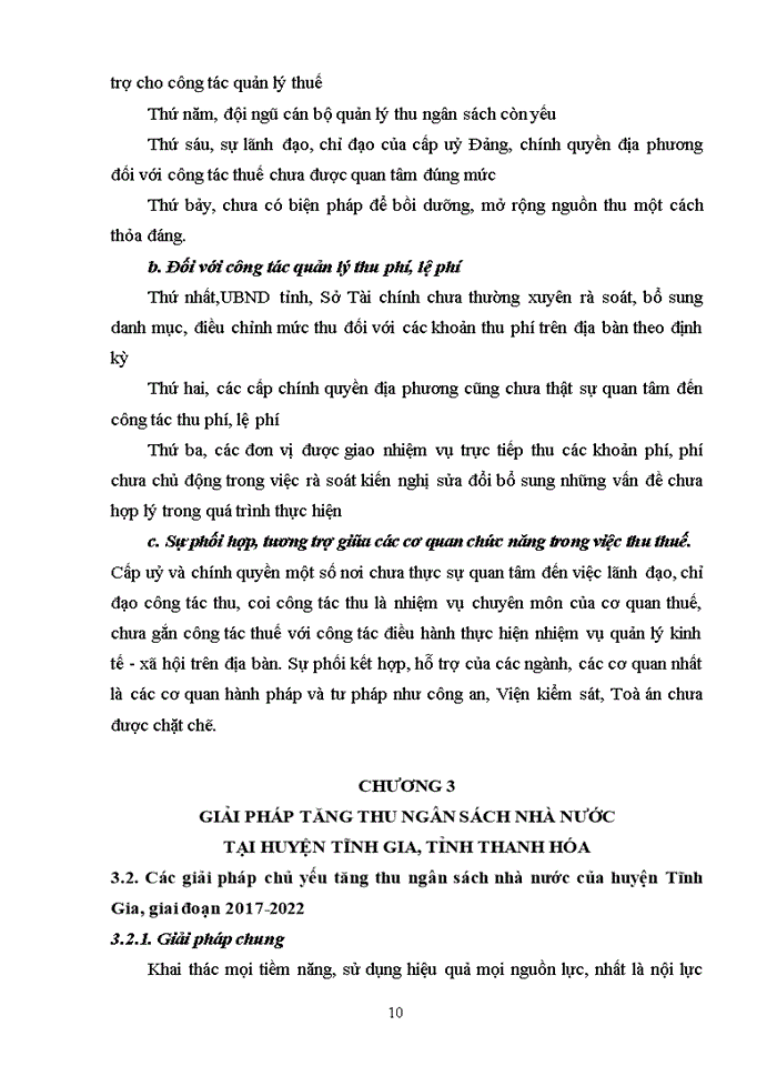 image for page Giải pháp tăng thu ngân sách trên địa bàn huyện tĩnh gia, tỉnh thanh hóa 2018
