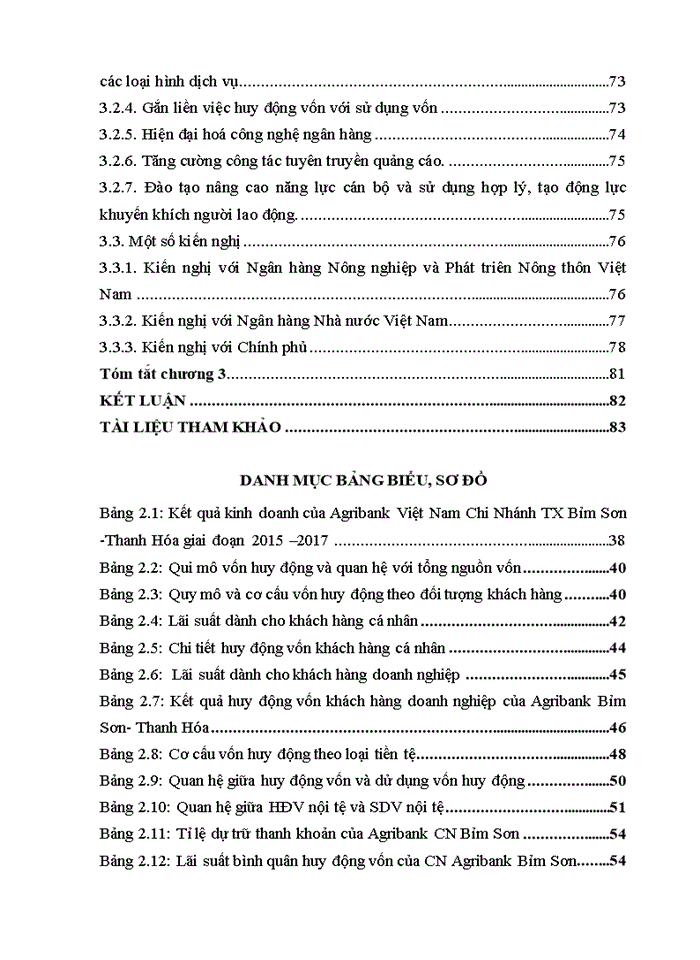 Giải pháp nâng cao chất lượng huy động vốn tại ngân hàng nông nghiệp và phát triển nông thôn việt nam chi nhánh bỉm sơn – thanh hóa 2018