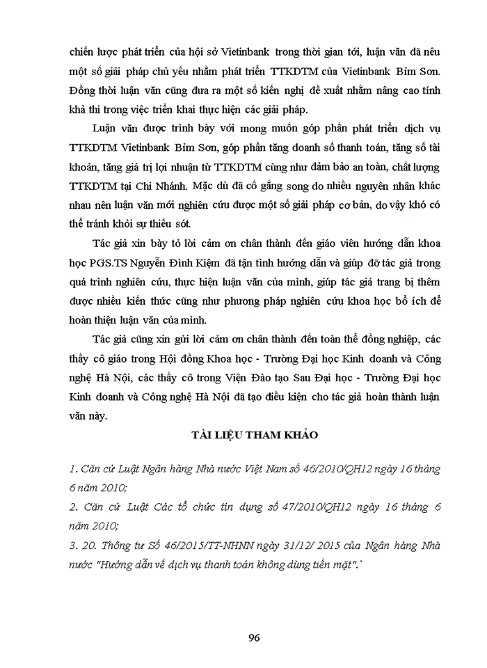 image for page Giải pháp phát triển thanh toán không dùng tiền mặt tại ngân hàng thương mại cổ phần công thương việt nam chi nhánh bỉm sơn thanh hóa 2018