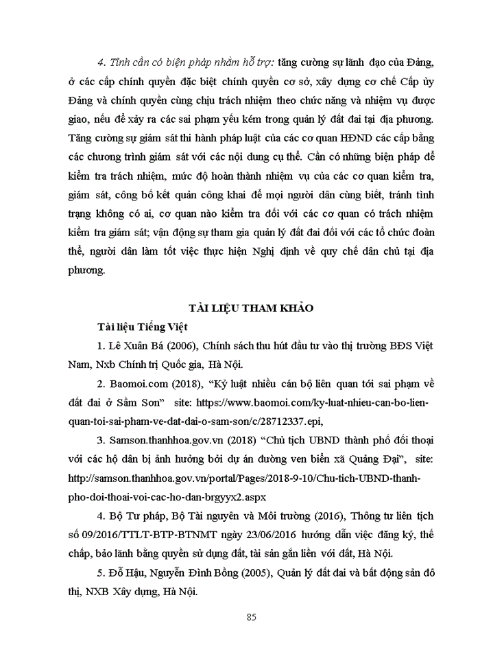 image for page Quản lý nhà nước về đất đai trên địa bàn thành phố sầm sơn, tỉnh thanh hóa 2018