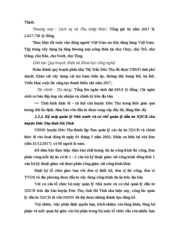 image for page Hoàn thiện công tác quản lý đầu tư xây dựng cơ bản từ vốn ngân sách nhà nước trên địa bàn huyện đức thọ, tỉnh hà tĩnh 2018