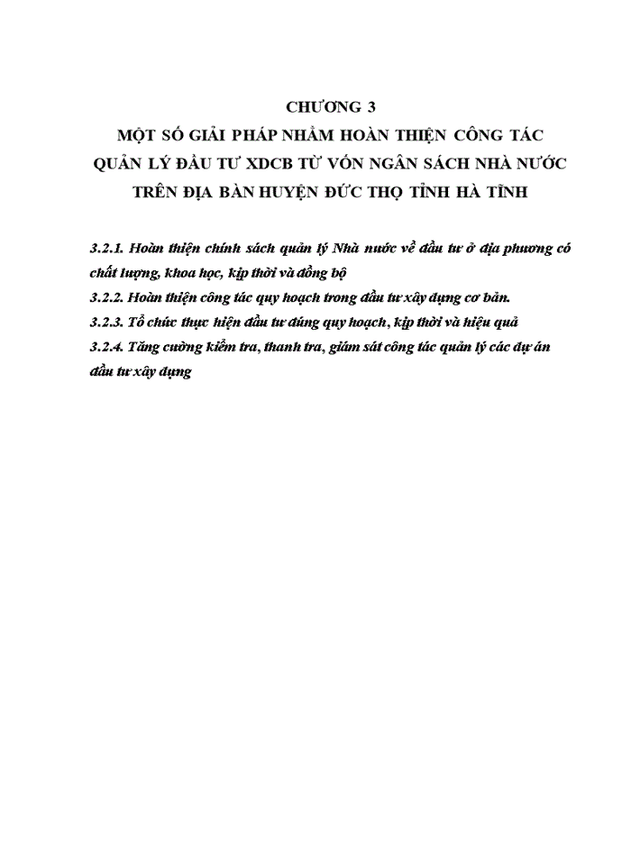 image for page Hoàn thiện công tác quản lý đầu tư xây dựng cơ bản từ vốn ngân sách nhà nước trên địa bàn huyện đức thọ, tỉnh hà tĩnh 2018