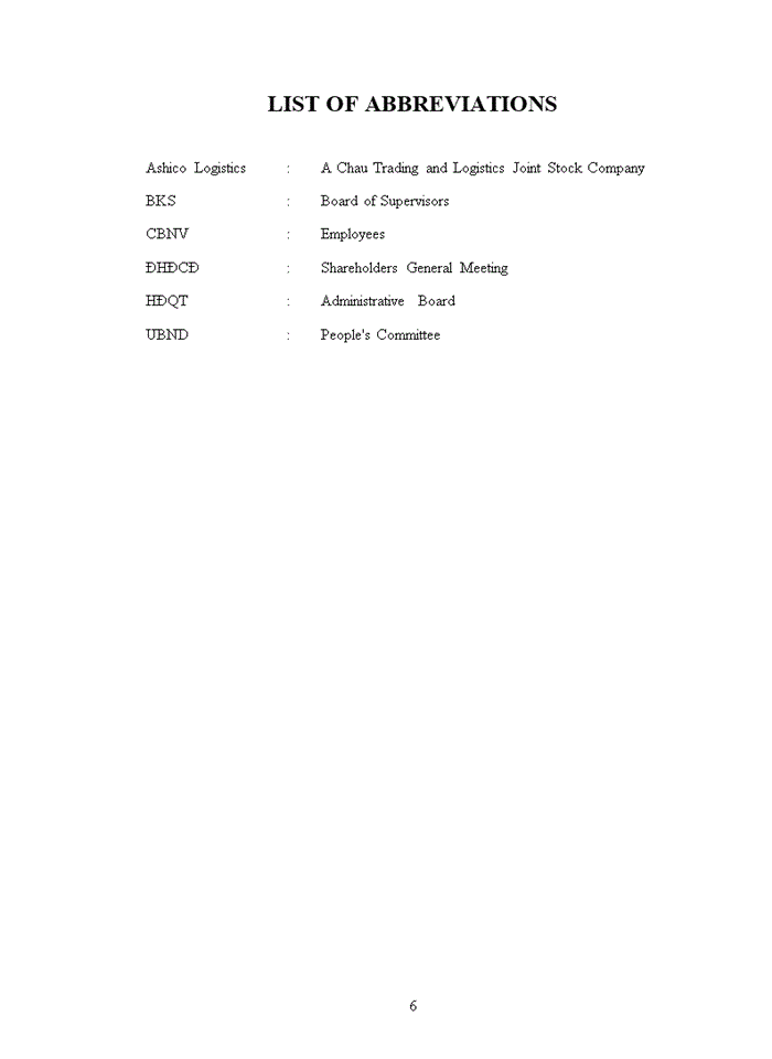 image for page Financial management in A Chau logistics and trading joint stock company