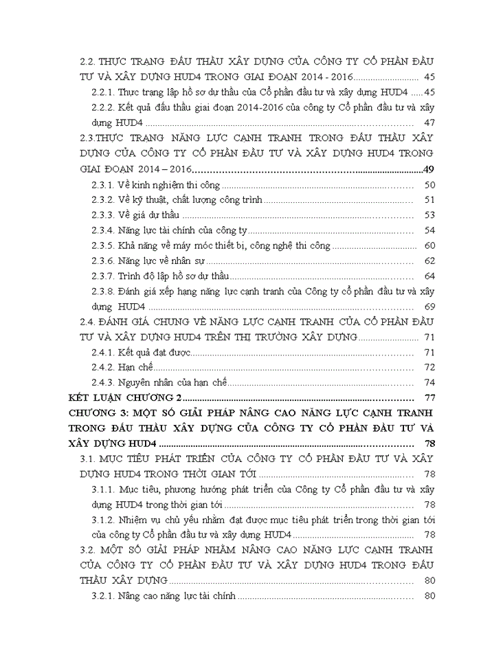 image for page Nâng cao năng lực cạnh tranh trong đấu thầu xây dựng của công ty cổ phần đầu tư và xây dựng hud4 năm 2017