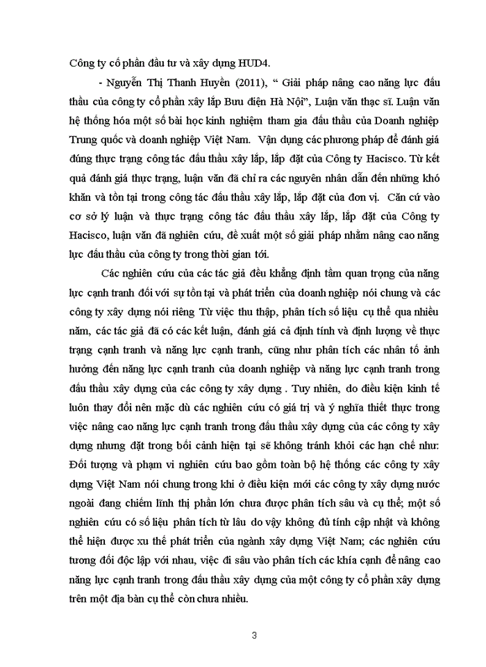 image for page Nâng cao năng lực cạnh tranh trong đấu thầu xây dựng của công ty cổ phần đầu tư và xây dựng hud4 năm 2017