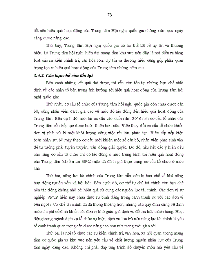 image for page Nghiên cứu các nhân tố bên trong ảnh hưởng đến hiệu quả hoạt động của trung tâm hội nghị quốc gia 2017