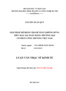 Giải pháp mở rộng thanh toán không dùng tiền mặt tại ngân hàng thương mại cổ phần công thương việt nam 2017