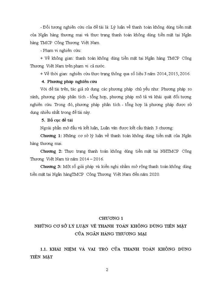 image for page Giải pháp mở rộng thanh toán không dùng tiền mặt tại ngân hàng thương mại cổ phần công thương việt nam 2017