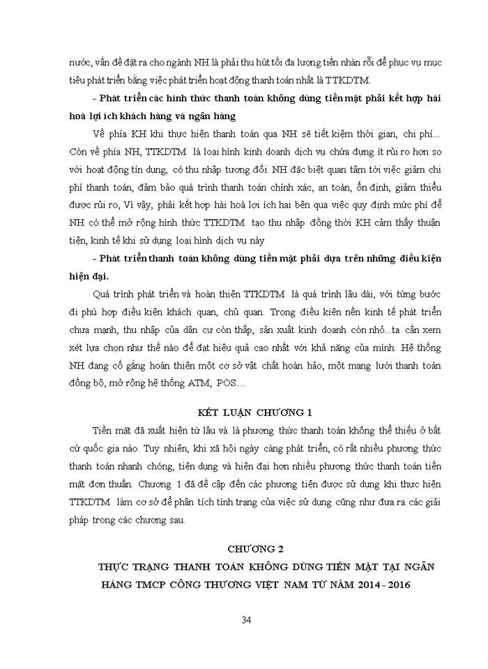 image for page Giải pháp mở rộng thanh toán không dùng tiền mặt tại ngân hàng thương mại cổ phần công thương việt nam 2017