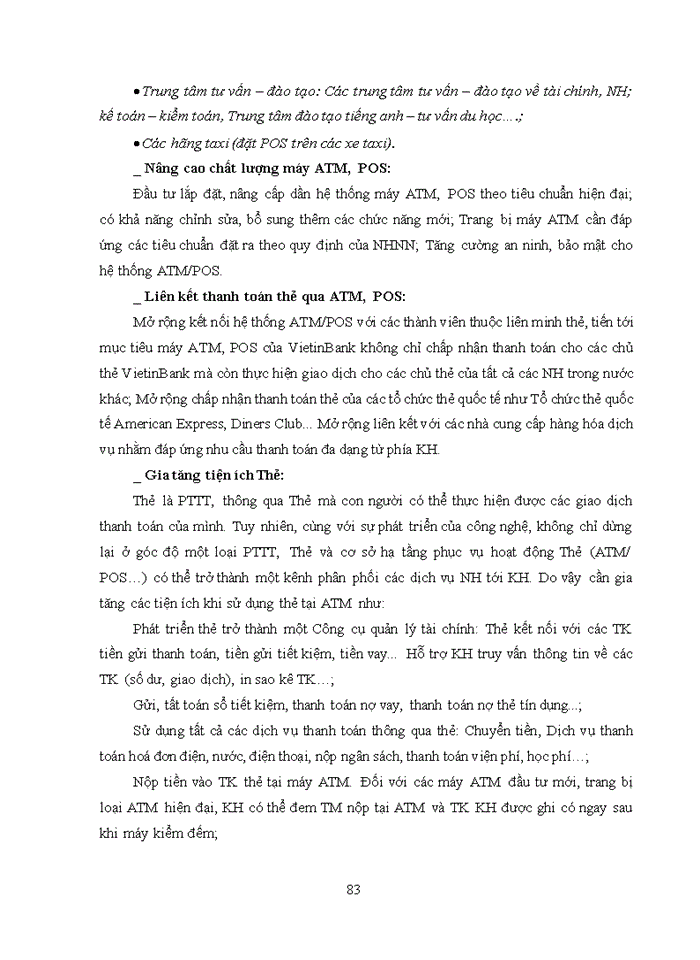 image for page Giải pháp mở rộng thanh toán không dùng tiền mặt tại ngân hàng thương mại cổ phần công thương việt nam 2017