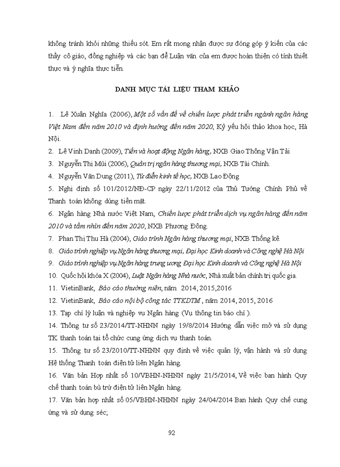 image for page Giải pháp mở rộng thanh toán không dùng tiền mặt tại ngân hàng thương mại cổ phần công thương việt nam 2017