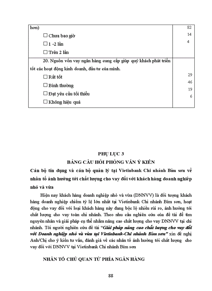 image for page Giải pháp nâng cao chất lượng cho vay đối với doanh nghiệp nhỏ và vừa tại ngân hàng thương mại cổ phần công thương việt nam (vietinbank) - chi nhánh bỉm sơn 2017