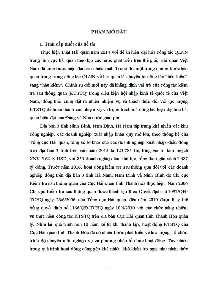 image for page Kiểm tra sau thông quan và một số giải pháp nâng cao hiệu quả kiểm tra sau thông quan tại cục hải quan hà nam ninh 2017