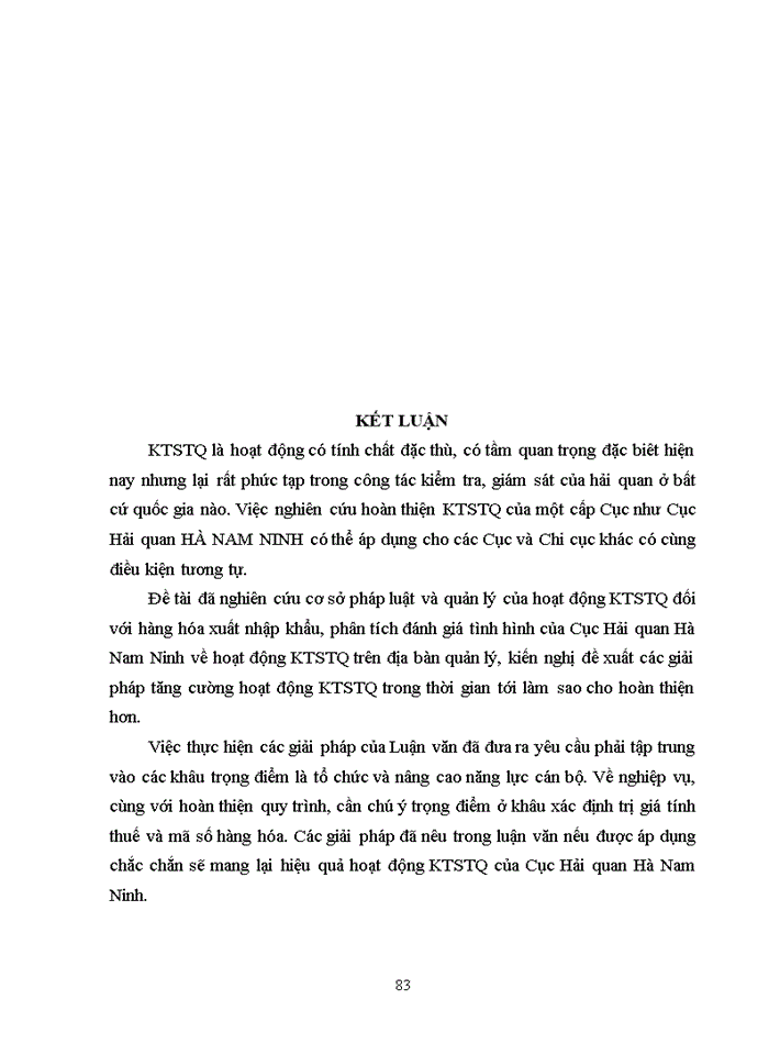 image for page Kiểm tra sau thông quan và một số giải pháp nâng cao hiệu quả kiểm tra sau thông quan tại cục hải quan hà nam ninh 2017