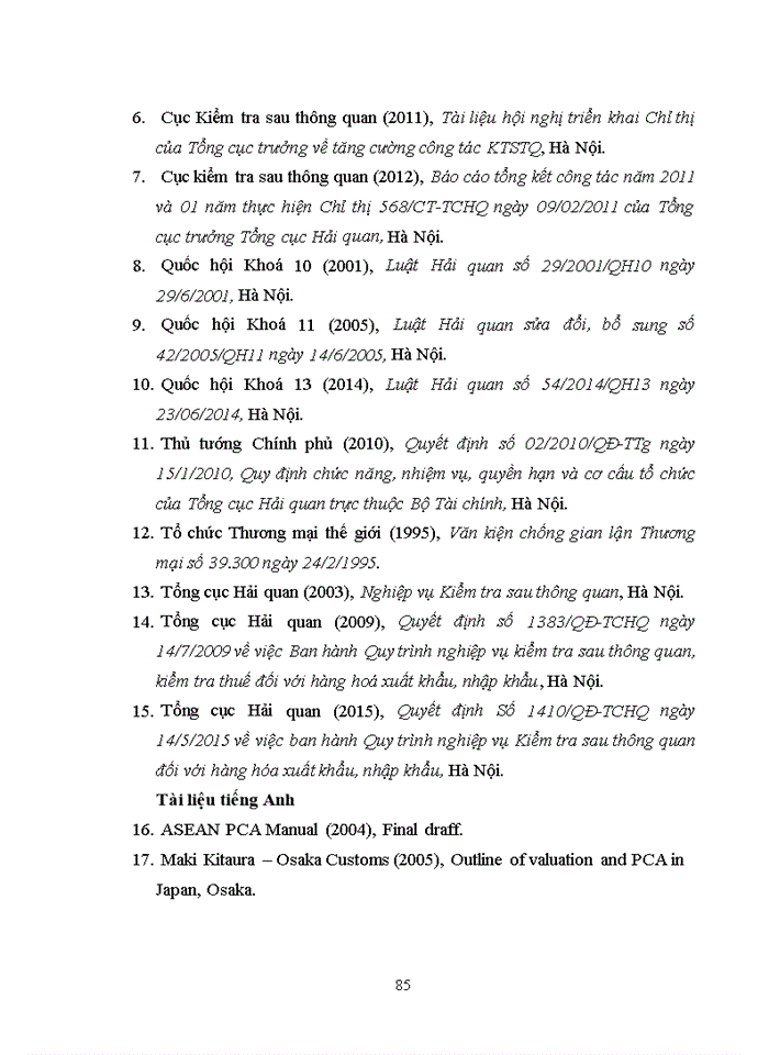 image for page Kiểm tra sau thông quan và một số giải pháp nâng cao hiệu quả kiểm tra sau thông quan tại cục hải quan hà nam ninh 2017