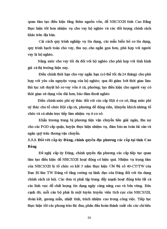 image for page Nâng cao hiệu quả tín dụng đối với hộ nghèo tại ngân hàng chính sách xã hội tỉnh cao bằng 2019