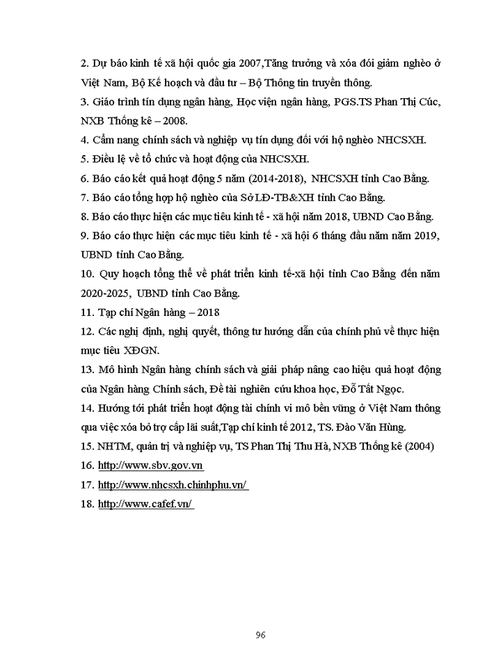image for page Nâng cao hiệu quả tín dụng đối với hộ nghèo tại ngân hàng chính sách xã hội tỉnh cao bằng 2019