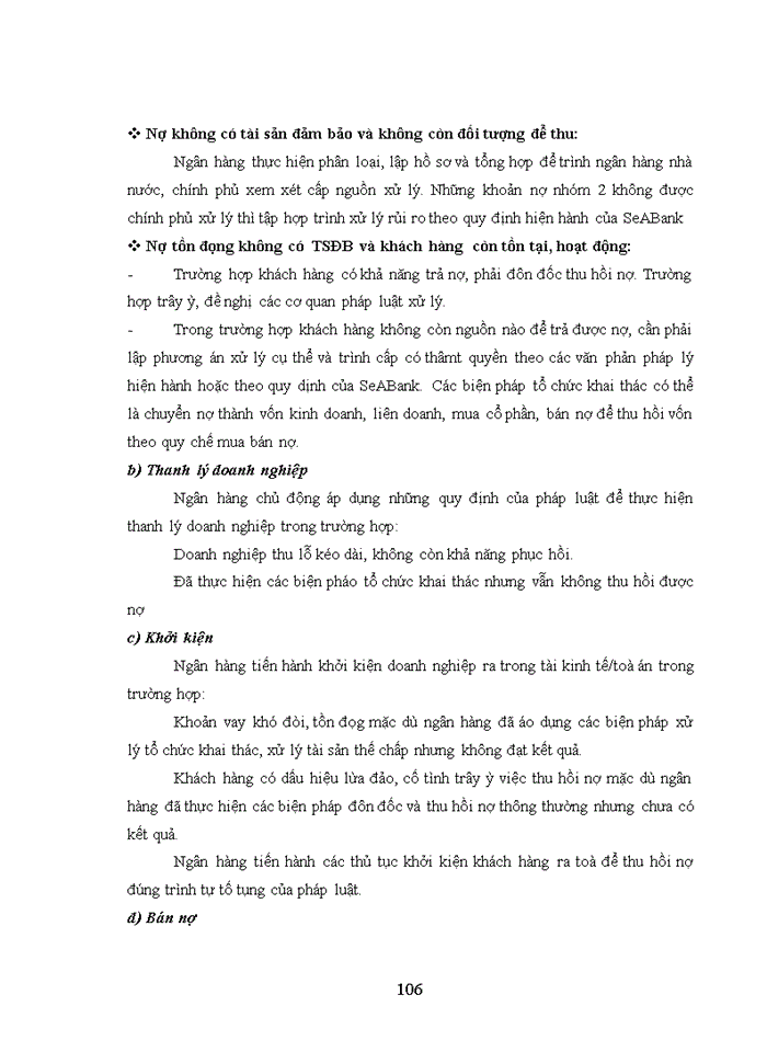 image for page Quản trị rủi ro tín dụng tại ngân hàng tmcp đông nam á – cn thanh hóa 2018