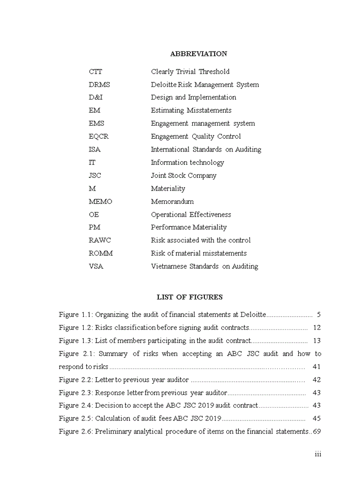 image for page Improving audit planning in financial audit conducted by deloitte vietnam