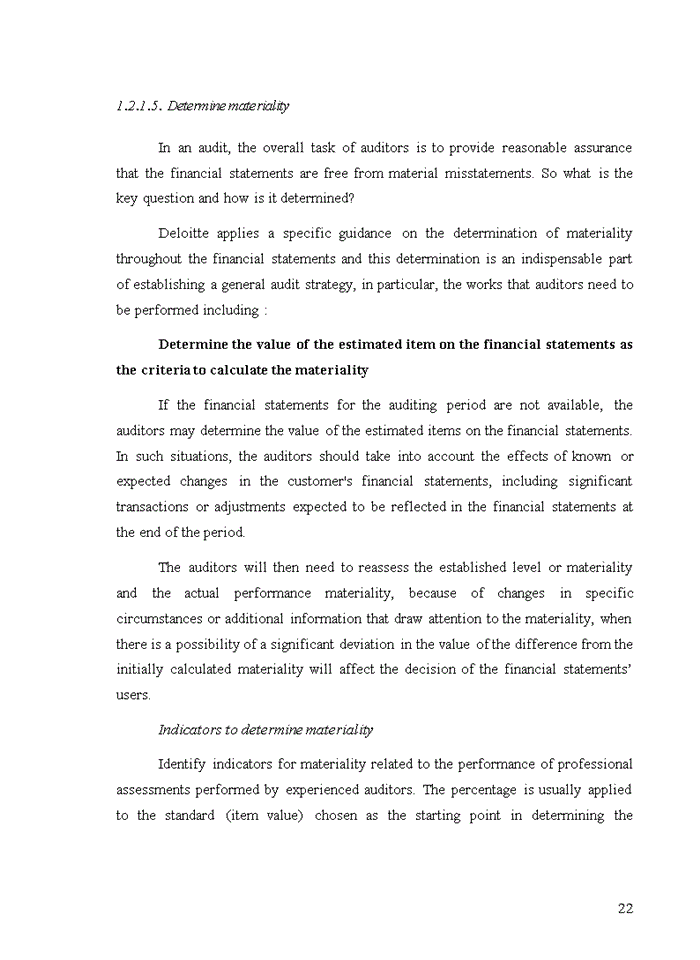 image for page Improving audit planning in financial audit conducted by deloitte vietnam