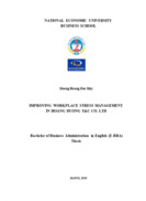 Improving workplace stress management in hoang duong t&c co. ltd 2019
