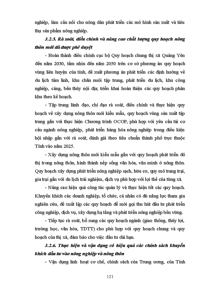 image for page Hoàn thiện công tác quản lý nhà nước quá trình xây dựng nông thôn mới  nâng cao trên địa bàn thị xã quảng yên, tỉnh quảng ninh giai đoạn 2020 - 2025