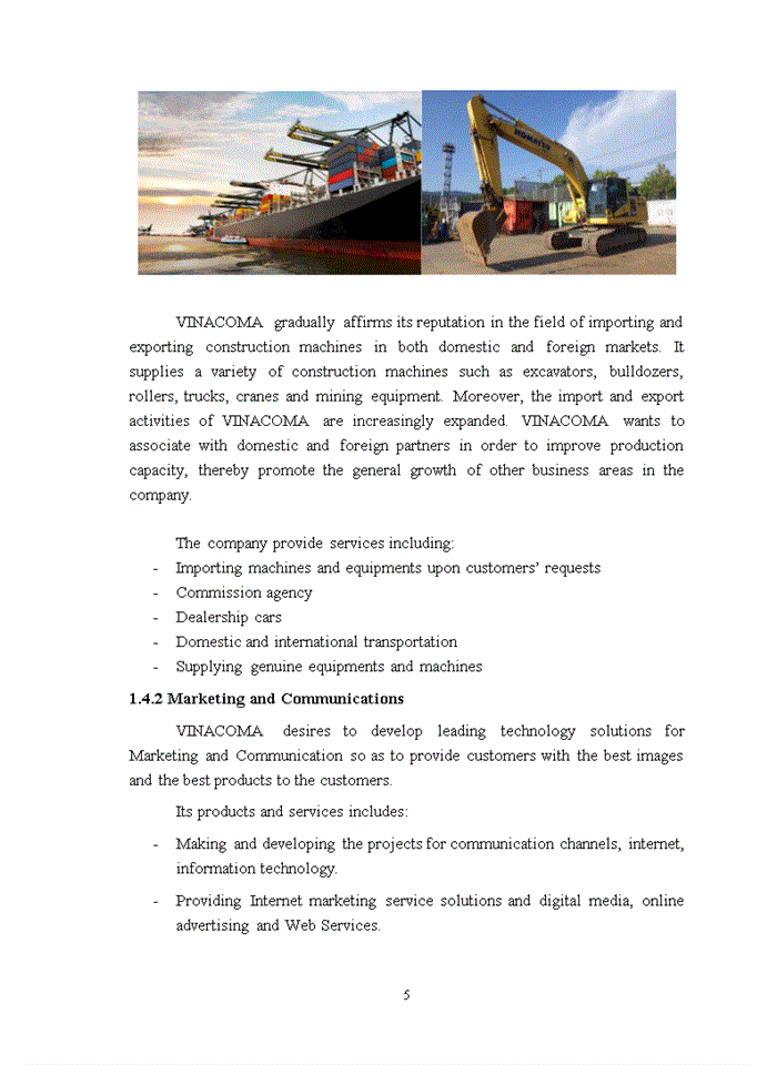 image for page Vietnam Construction Machinery Development Joint Stock Company (VINACOMA., JSC - VCM GROUP)