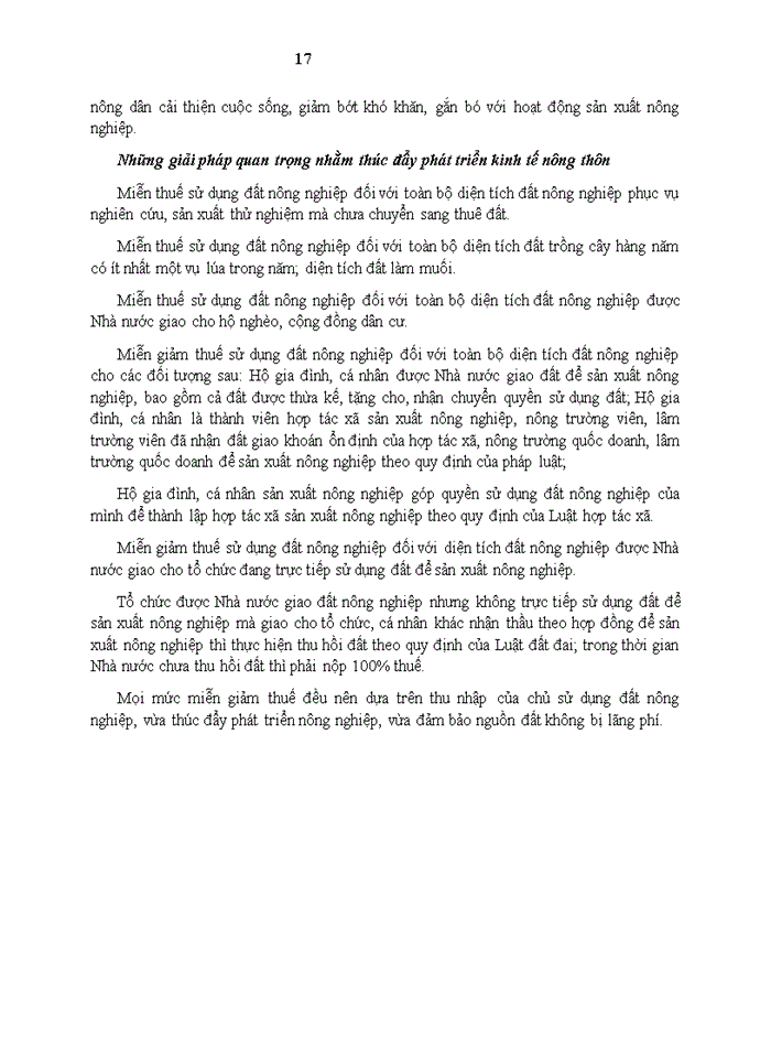 image for page Chính sách miễn, giảm thuế sử dụng đất nông nghiệp