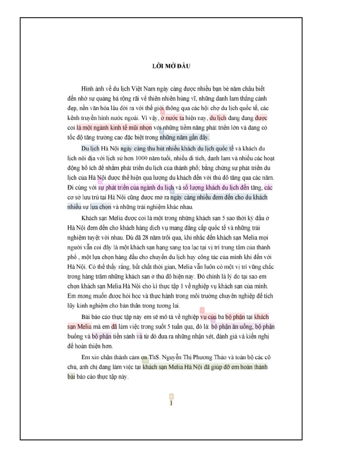 image for page Báo cáo thực tập nghiệp vụ quản lí khách sạn