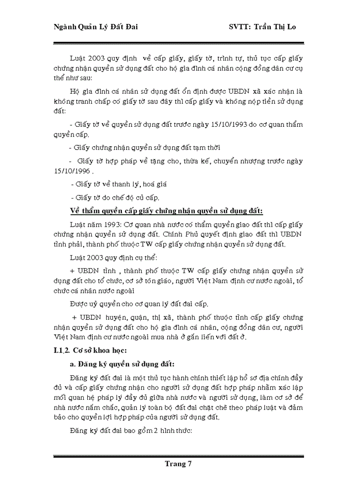 image for page Đánh giá tình hình cấp giấy chứng nhận quyền sử dụng đất trên địa bàn huyện tân thạnh tỉnh long an giai đoạN 2003 - 2008