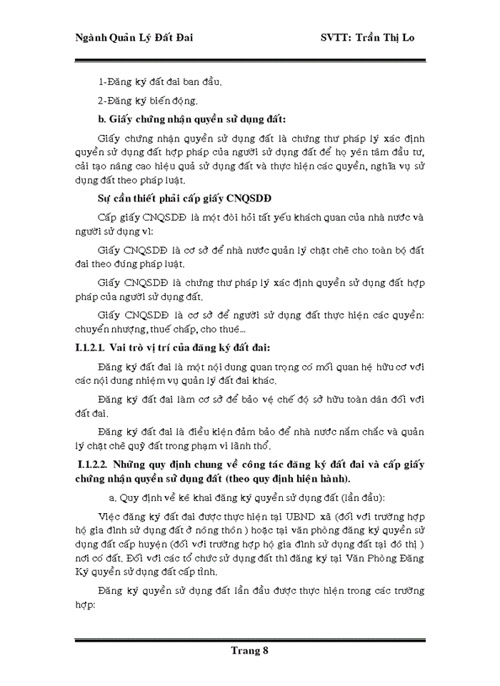 image for page Đánh giá tình hình cấp giấy chứng nhận quyền sử dụng đất trên địa bàn huyện tân thạnh tỉnh long an giai đoạN 2003 - 2008