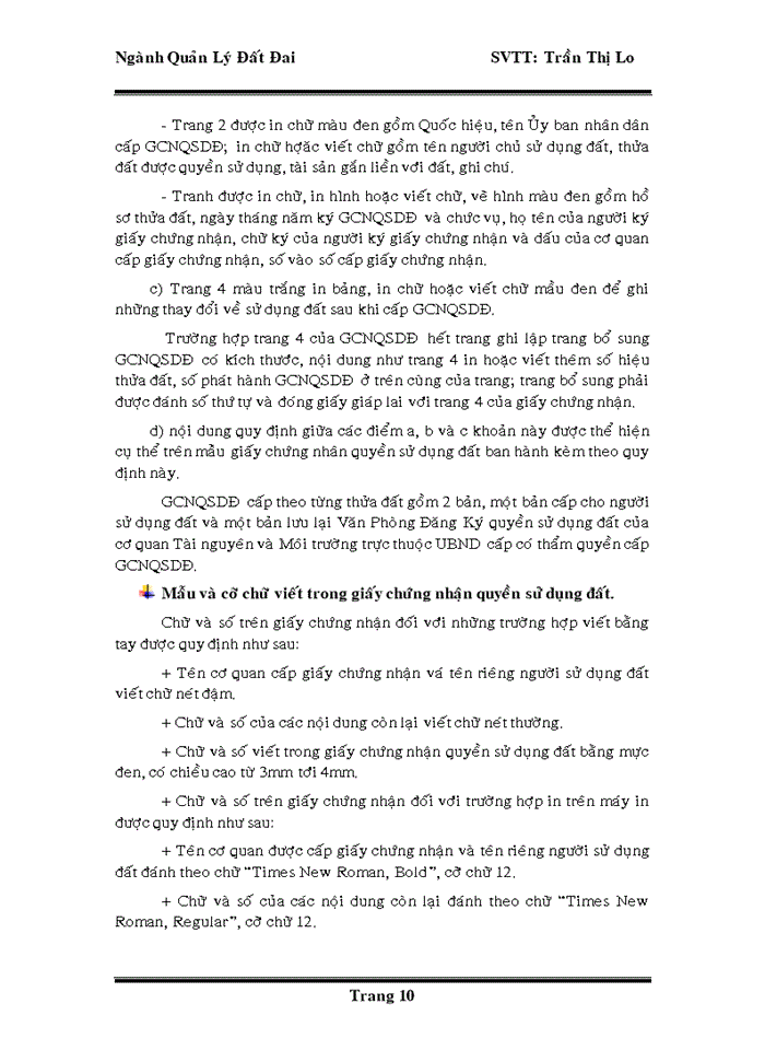 image for page Đánh giá tình hình cấp giấy chứng nhận quyền sử dụng đất trên địa bàn huyện tân thạnh tỉnh long an giai đoạN 2003 - 2008