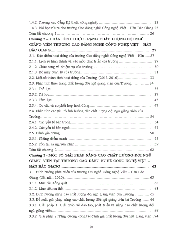 image for page Một số giải pháp nhằm nâng cao chất lượng đội ngũ giảng viên tại trường cao đẳng nghề công nghệ việt – hàn bắc giang 2017