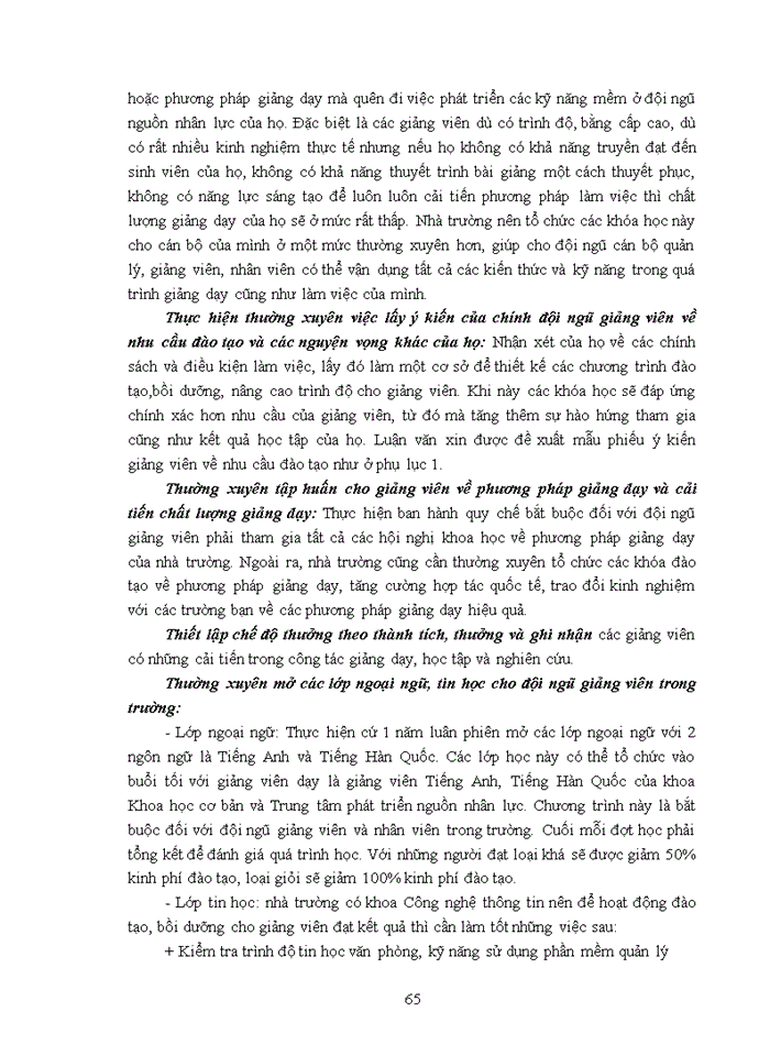 image for page Một số giải pháp nhằm nâng cao chất lượng đội ngũ giảng viên tại trường cao đẳng nghề công nghệ việt – hàn bắc giang 2017