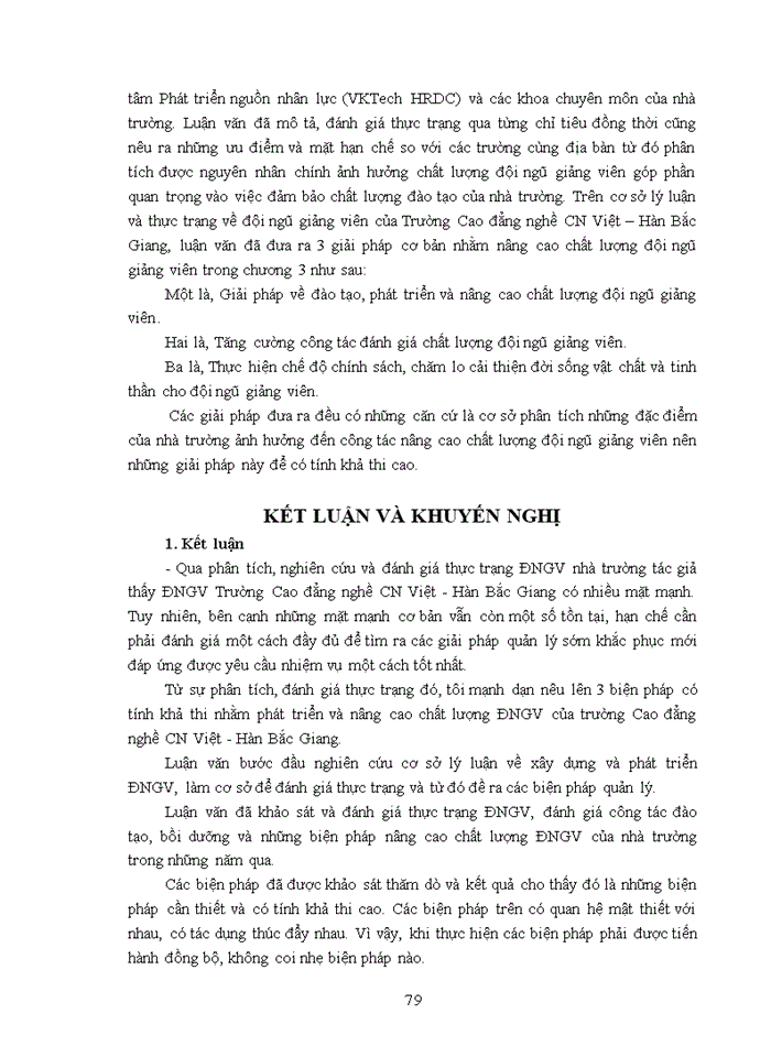 image for page Một số giải pháp nhằm nâng cao chất lượng đội ngũ giảng viên tại trường cao đẳng nghề công nghệ việt – hàn bắc giang 2017