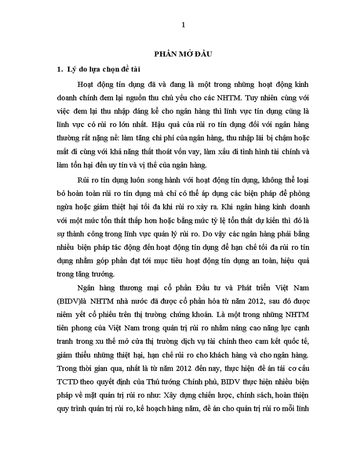 image for page Tăng cường quản lý rủi ro tín dụng đối với khách hàng cá nhân tại ngân hàng thương mại cổ phần đầu tư và phát triển việt nam, chi nhánh tây hồ 2017