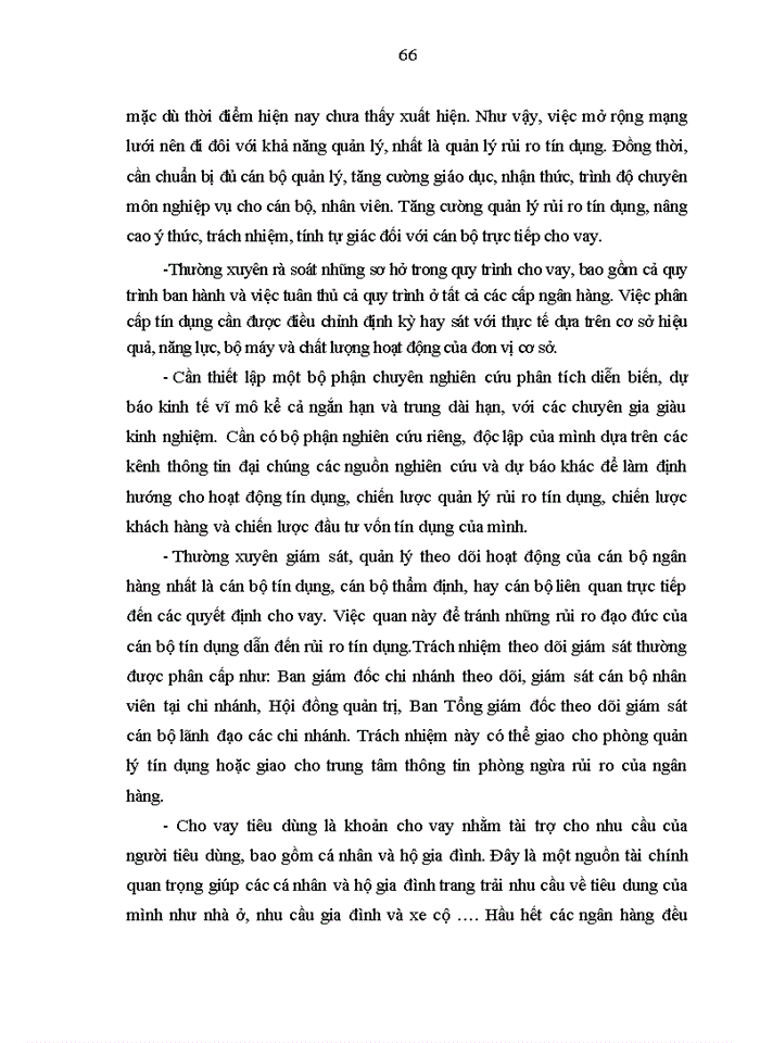 image for page Tăng cường quản lý rủi ro tín dụng đối với khách hàng cá nhân tại ngân hàng thương mại cổ phần đầu tư và phát triển việt nam, chi nhánh tây hồ 2017