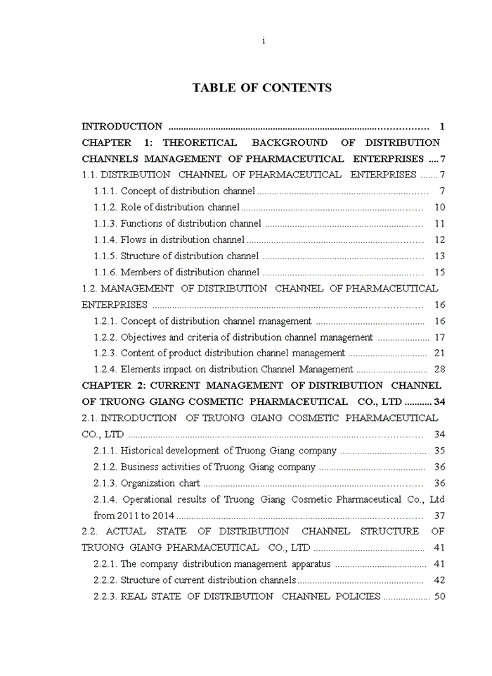 Enhancing distribution channel management of truong giang cosmetic pharmaceutical and trade co., ltd 2016