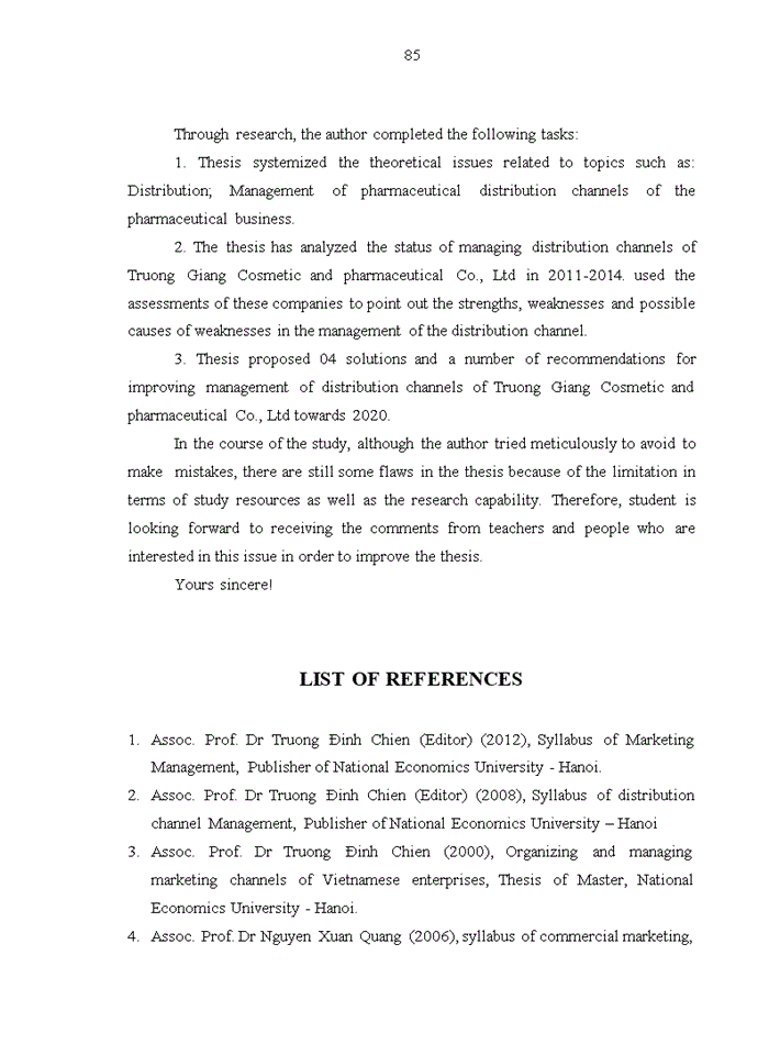image for page Enhancing distribution channel management of truong giang cosmetic pharmaceutical and trade co., ltd 2016