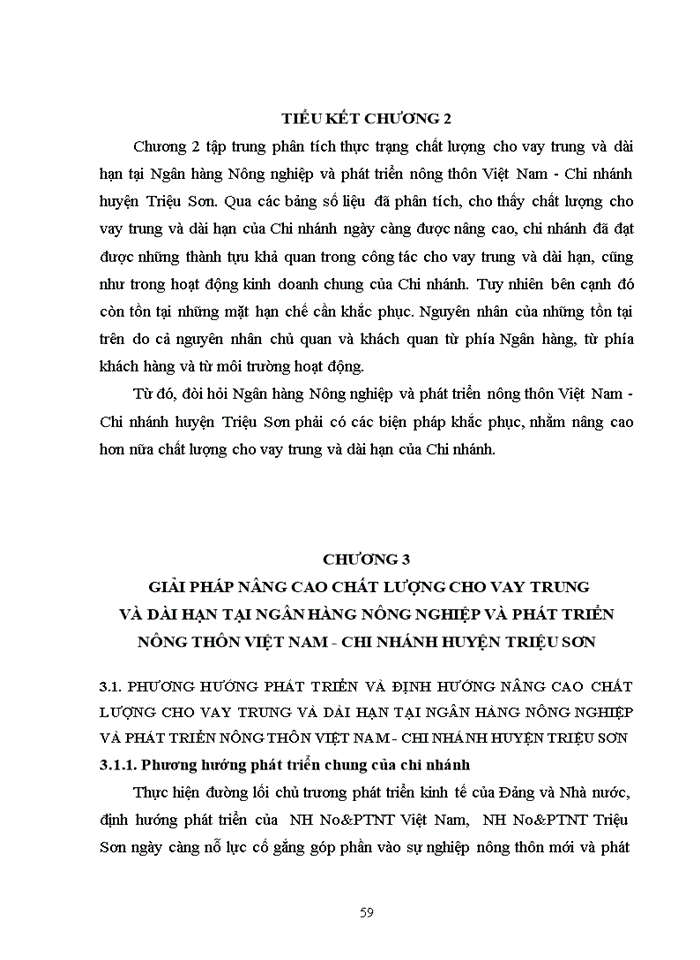 image for page Giải pháp nâng cao chất lượng cho vay trung và dài hạn tại ngân hàng nông nghiệp và phát triển nông thôn việt nam – chi nhánh huyện triệu sơn, tỉnh thanh hóa 2017