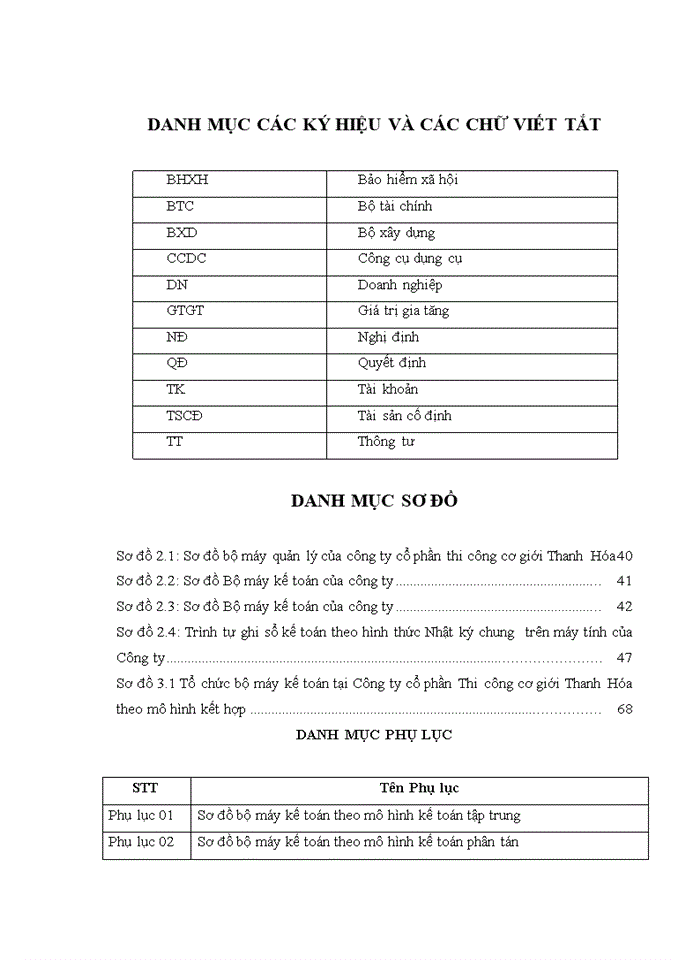 Hoàn thiện tổ chức công tác kế toán tại công ty cổ phần thi công cơ giới thanh hóa 2016