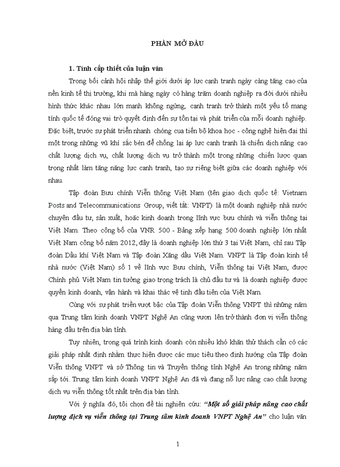 image for page Nâng cao chất lượng dịch vụ viễn thông tại trung tâm kinh doanh vnpt nghệ an 2018