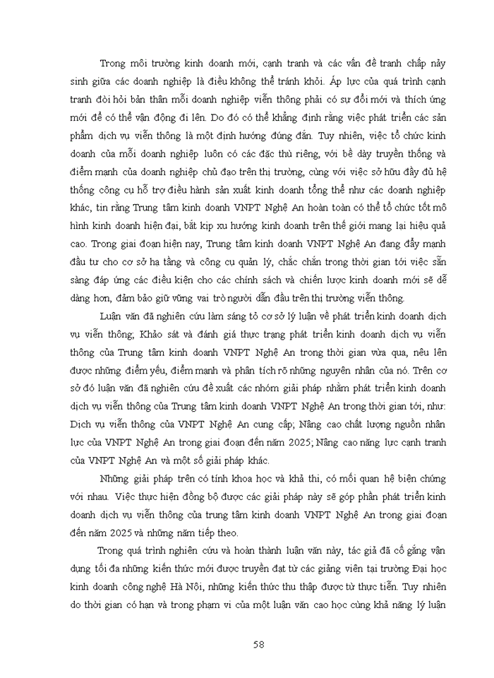 image for page Nâng cao chất lượng dịch vụ viễn thông tại trung tâm kinh doanh vnpt nghệ an 2018