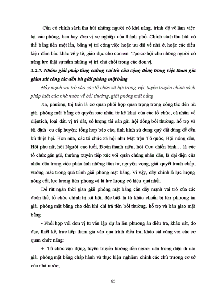 image for page Một số giải pháp hoàn thiện công tác đền bù, giải phóng mặt bằng các dự án đầu tư trên địa bàn thành phố thanh hóa, thanh hóa 2018
