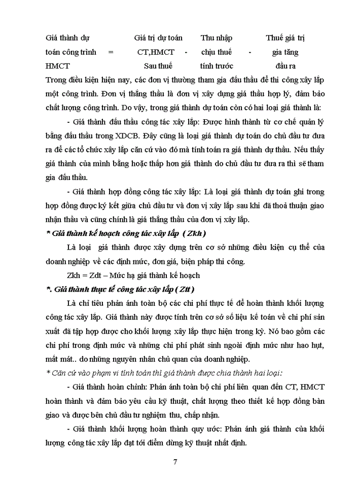 image for page Kế toán tập hợp chi phí sản xuất và tính giá thành sản phẩm xây lắp tại công ty cổ phần sông đà 1.01 năm 2017