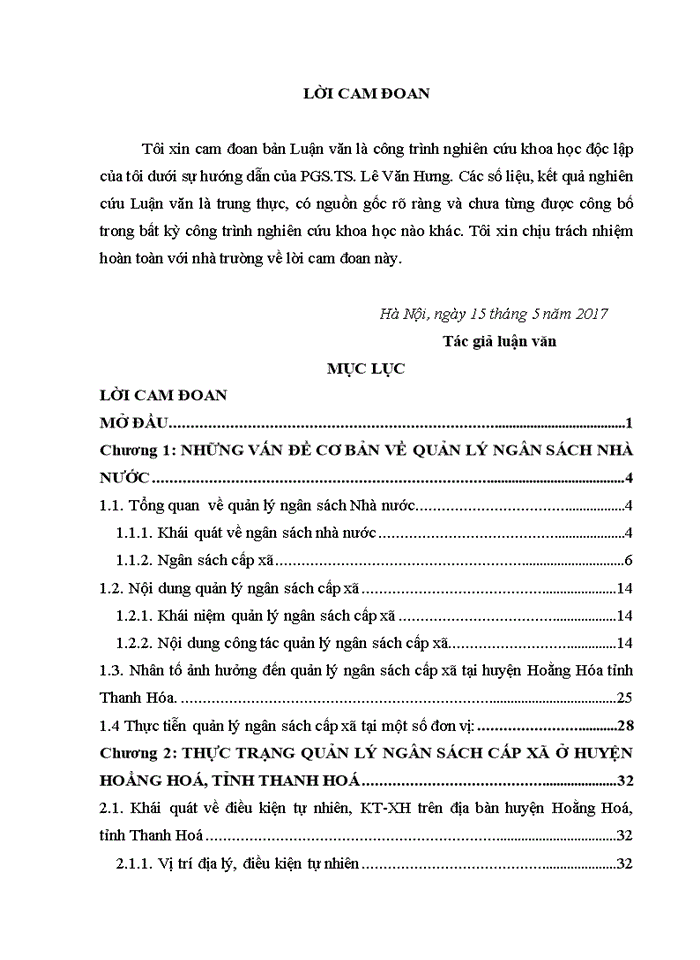 image for page Giải pháp tăng cường quản lý ngân sách cấp xã ở huyện hoằng hóa, tỉnh thanh hóa 2017