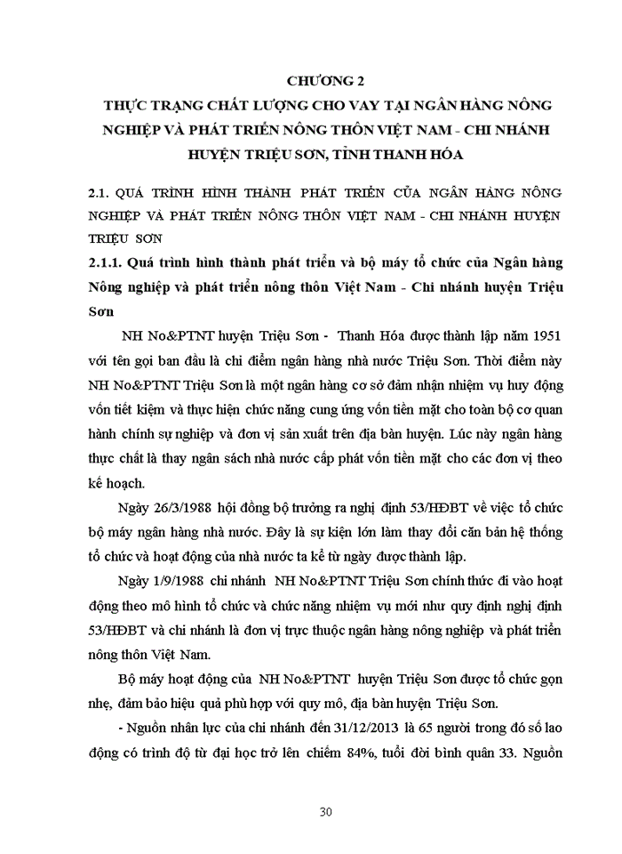 image for page Giải pháp nâng cao chất lượng cho vay trung và dài hạn tại ngân hàng nông nghiệp và phát triển nông thôn việt nam – chi nhánh huyện triệu sơn, tỉnh thanh hóa 2017