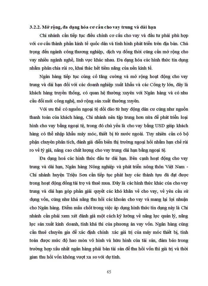 image for page Giải pháp nâng cao chất lượng cho vay trung và dài hạn tại ngân hàng nông nghiệp và phát triển nông thôn việt nam – chi nhánh huyện triệu sơn, tỉnh thanh hóa 2017