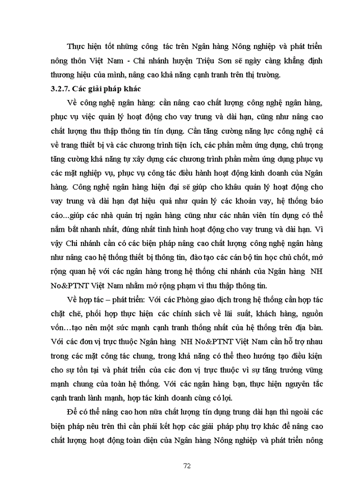 image for page Giải pháp nâng cao chất lượng cho vay trung và dài hạn tại ngân hàng nông nghiệp và phát triển nông thôn việt nam – chi nhánh huyện triệu sơn, tỉnh thanh hóa 2017